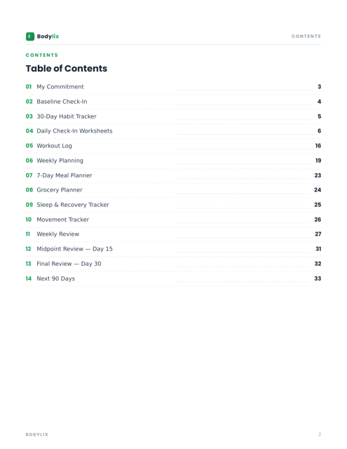 Printable Workbook