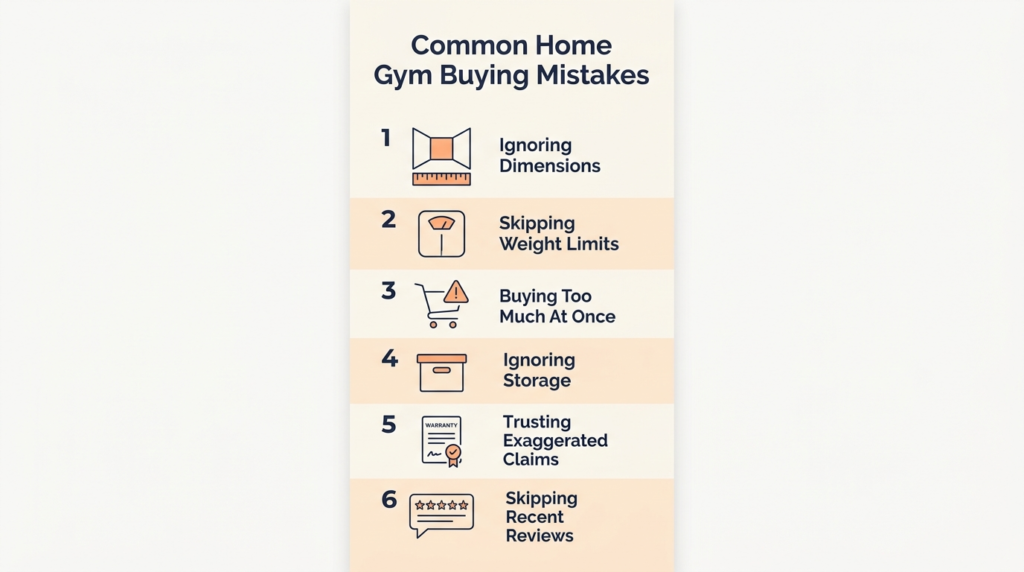 Common Home Gym Buying Mistakes