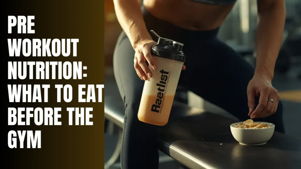 pre workout nutrition guide - what to eat before the gym