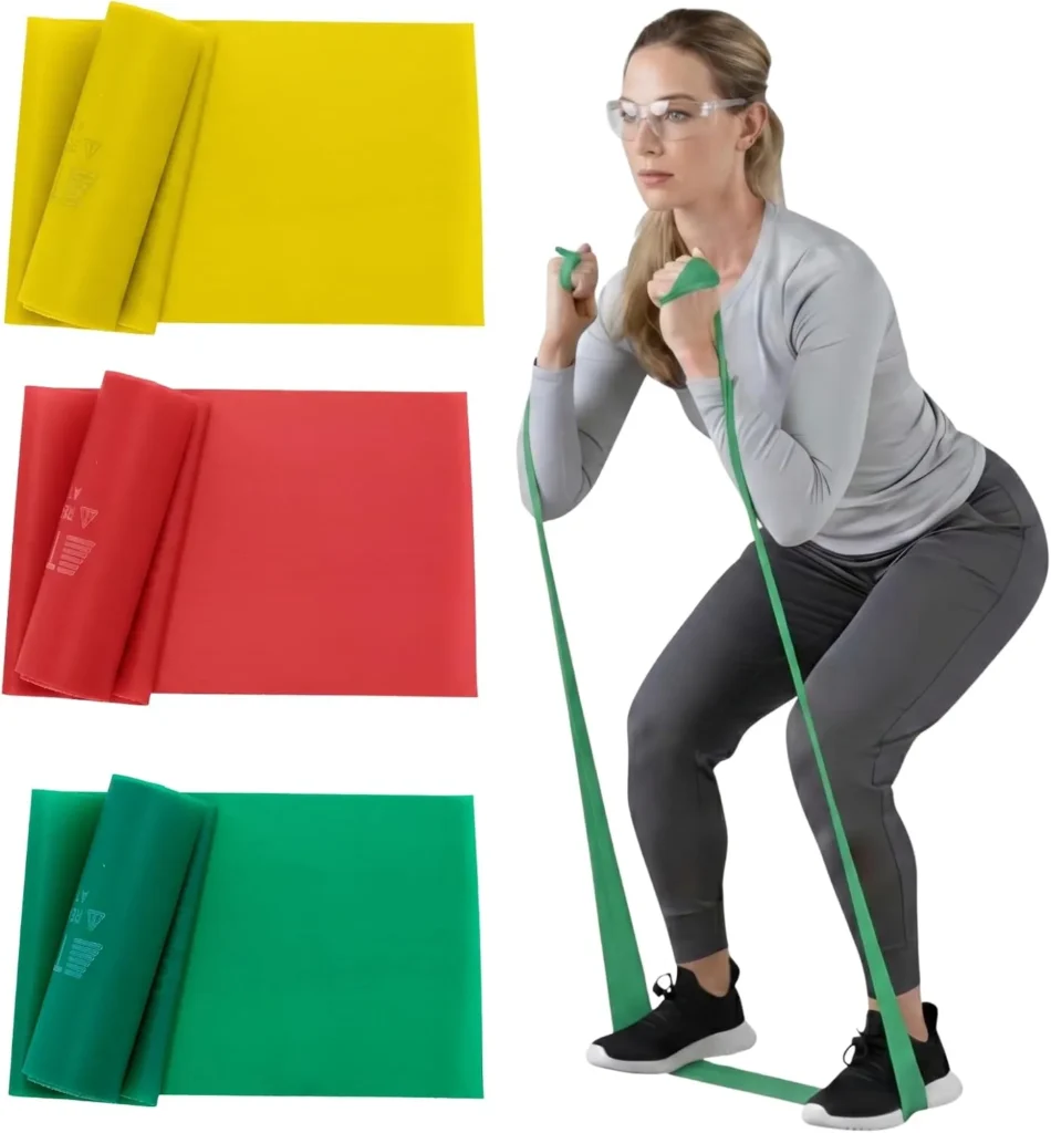 Resistance band set with handles and door anchor
