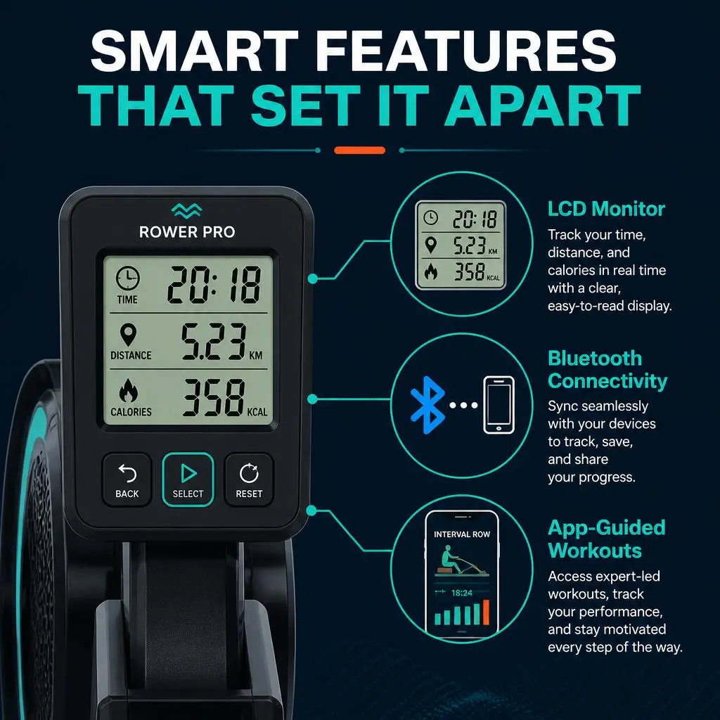 Inexpensive Home Gyms: Tech Features Bluetooth, App Support, and LCD Monitor