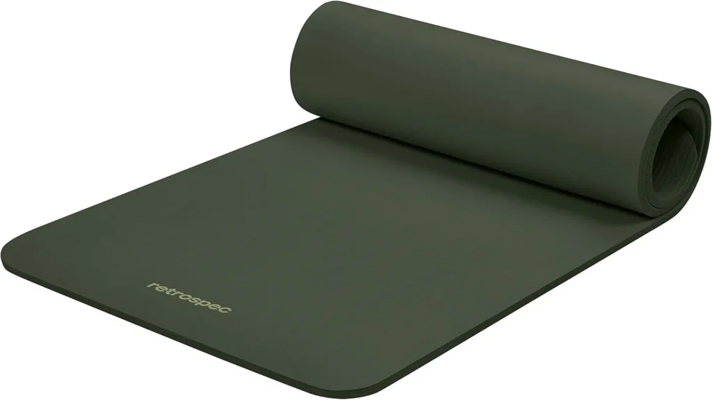 Yoga mat laid out for a home workout
