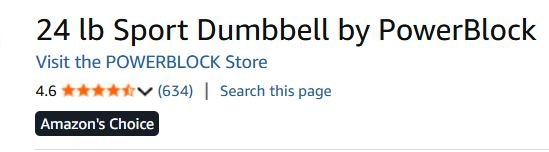 24 lb sport Dumbbell set for Full Body Gym Plan