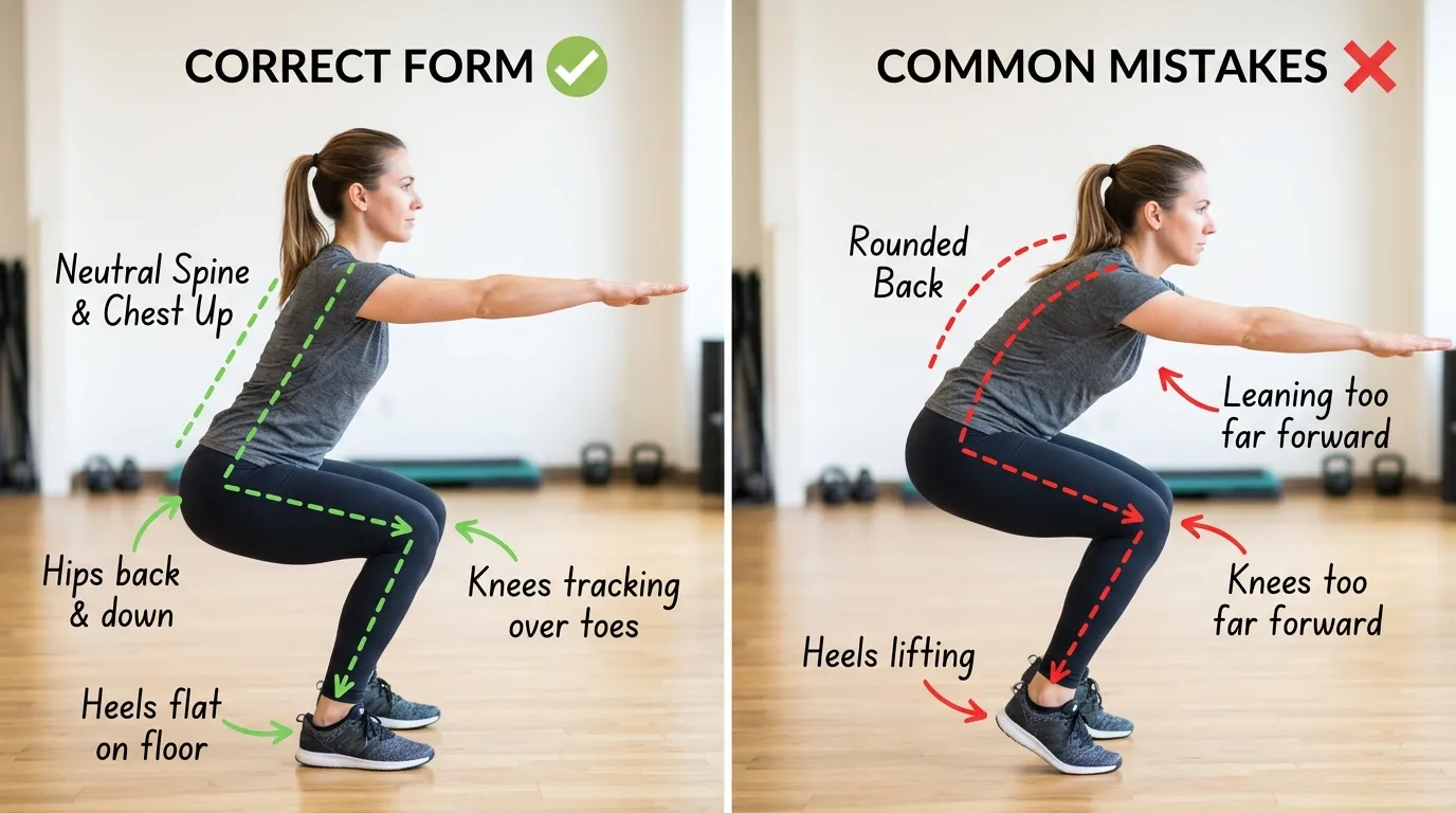 Bodyweight exercises for beginners — proper form and easy variations