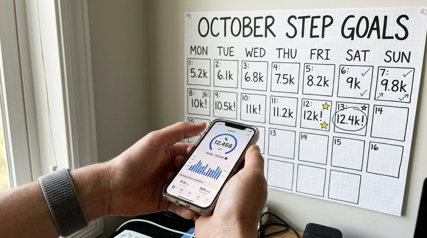 How Many Steps a Day to Lose Weight — baseline chart and gradual progression